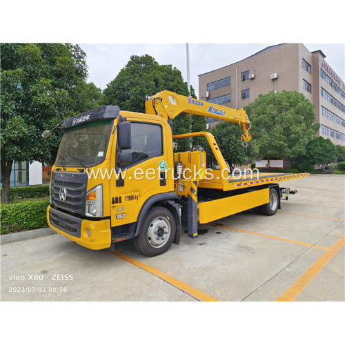 5ton 170HP Flatbed Wrecker with Crane